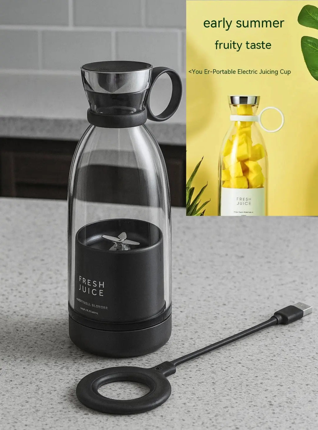 USB magnetic portable juicer cup

Mini rechargeable smoothie blender

Portable fruit blender cup